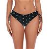 Ocean Blues Bikini Bottom con Coulisse Laterale a Vita Bassa per DonnaNero a poisX-Large