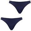 PUMA Swim - Bikini classico da donna, confezione da 2 pezzi, XS, S, M, L, XL, nero, blu, rosso, 20% elastan blu navy (001) M