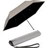 Knirps Ombrello tascabile Knirps Ultra US.050 Slim Manual - Ultra leggero e piatto - Resistente alle tempeste - Antivento - 21 cm