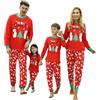 DDKJ Pigiama Natale Famiglia Set, Pigiami Natalizi per Tutta la Famiglia, Pigiama Natalizio Coordinati Manica Lungo, 2 Pezzi Pigiami di Natale lui e lei per Coppia Donna Uomo Bambino Bambina Mamma Papà