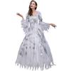 Generico Costume da Zombie per Halloween Sposa Prigioniero Infermiera Vestito,Vestito Donna Cadavere Costume per Adulti Stile Elegante