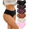Sth Big Mutande Donna Senza Cuciture Vita Alta Slip Microfibra Intimo Sexy Multipla Culotte Underwear Invisibili Mutandine Donna Briefs Pacco da 6