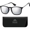 Montana Eyewear Occhiale da sole Unisex MS34, Nero (Revo Silver mirror), 54