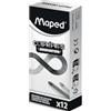 Maped - Matite colorate - Collezione Color'Peps Infinity - 12 pezzi di colore nero - Durano 10 volte più - Nessuna necessità di affilatura - Impugnatura triangolare ergonomica - 0% spreco 100% ECO