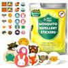ShadowRealmTech 96 Cerotti Antizanzare per Esterni - Cerotto Zanzare Colorati con Motivi Assortiti, Applicare su Vestiti, Zaini e Cappelli, Ideali per Campeggio, Viaggi e Vacanze