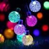 Lezonic Luci solari impermeabili per esterni, 50 LED, 8 modalità, 7 m, per interni ed esterni, per giardino, patio, cortile, casa, feste di Natale, matrimoni (multicolore)