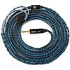 Keephifi Cavo Cuffie IEM 2m Kbear ST16 Plus 16 Core 5n OCC Prolunga Intrecciata Placcato Argento QDC 3,5mm per KZ ZSN PRO/ZS10 PRO X/EDX PRO VX