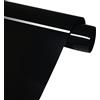 FORBELL Vinile a trasferimento termico, film termoadesivo in tessuto 30,5 cm × 3 m, film in tessuto per plotter (Nero)