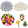 ROEOWENE Set Fai Da Te Creativo Con 100 Occhietti Adesivi, 150 Pon Pon E 50