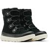 Sorel Explorer Joan WP, Stivali Invernali Impermeabili, Donna, Black/Fawn Explorer 2 Joan Faux Fur, 36.5 EU
