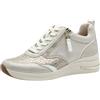 Tamaris Comfort Sneaker da Donna Bassi con Lacci e Cerniera