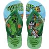 Havaianas Kids Minecraft Bambini e ragazzi FlipFlop Green 29 EU