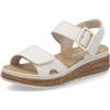 Rieker Sandali classici da donna 62760, sandali da donna, Beige 60, 37 EU Weit