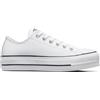 Converse Ctas Lift Clean Ox White/Black/White - Scarpe da Ginnastica Basse Donna, Bianco (Optical White 102), 42.5 EU