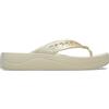 Crocs Donna Baya Platform Flip Infradito, Bone, 42/43 EU