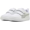 Puma Courtflex V3 Glitz V PS Basket, White Silver, 30.5 EU