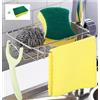 JIOUHM Porta spugna da cucina in acciaio inossidabile Porta spugna per rubinetto scolapiatti Caddy per set lavello da cucina (7,48 pollici)