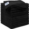 HOMEXCEL Panni in microfibra per la pulizia dell'auto, confezione da 12, 31,8 x 31,8 cm, colore nero