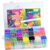 TopHomer Kit per la creazione di braccialetti arcobaleno con elastici colorati con maglieria e accessori per braccialetti fai da te (scatola)