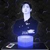 Lampephoto.fr - Lampada Jin Luce Notturna 3D Kpop, Pop Coreano | Prodotto in Francia, base a scelta, luminosità regolabile, batteria/USB, regalo per ragazze e fan del K-pop