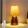 MJ PREMIER Lampada da tavolo senza fili, a batteria, a forma di fungo, con timer, beige