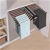 GAOUSD Porta pantaloni scorrevoli a 22 aste estensibili, antiscivolo, appendiabiti, per armadio, lavanderia, zona di stoccaggio (colore caffè)