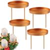 Yegookay Portacandele con punta 4 in oro da 8 cm, per inserire, per candele di battesimo, portacandele, portacandele per candele comunione, portacandele per torte, portacandele con punta, per candele di