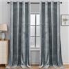 YSTELLAA Tende Velluto Oscuranti Per Interni 2 Pezzi, 140×280CM, Tende Camera Da Letto Moderna, Con Anelli, Termica Isolante Freddo E Caldo, Per Camera Da Letto, Grigio Argento
