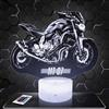 Lampephoto.fr - Lampada Moto MT 07 Y Luce Notturna Tattile 3D Motociclista | Prodotto in Francia, base a scelta, luminosità regolabile, batteria/USB, regalo per motociclisti