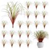 Hshenjhu 20 Pezzi Piante Artificiali, 40 cm Piante Artificiali Erba di Grano in Plastica, Piante Finte da Esterno, per Casa, Ufficio e Giardino - Piante Decorative Artificiali per Decorazioni (B)