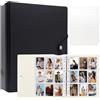 Amimy Album fotografico A4 per Instax Mini 11 12 9 8+ 8 7+ pellicola LiPlay, per stampante fotografica Polaroid SnapTouch PIC-300 Z2300 2x3, per Kpop Card (Nero)