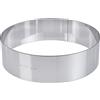 Paderno Anello per Torte, Coppapasta per Torta Gelato, per Dolce, Pasticceria, in Acciaio Inox 18/10, Diametro 22 cm, Altezza 6 cm