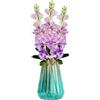 astylishome Fiori artificiali per interni, decorazione viola - Grande fiore finto 92 cm per eventi festa di nozze casa 4714