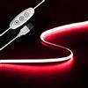 Tayire Rosso USB 5V COB striscia LED retroilluminazione TV, 2m 960LEDs Dimmerabile catena luminosa a striscia LED CRI90+ 4mm luce nastro LED per TV Retroilluminazione PC Camera da letto Cucina Casa
