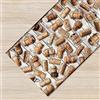 IlGruppone Tappeto Cucina Antiscivolo Made in Italy Passatoia Antimacchia Multiuso Corridoio Soggiorno Lavabile in Lavatrice - 107 Sughero - 50x200cm