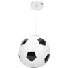 LIFKICH Lampadario Sospensione Calcio in Vetro Bianco per Ristorante Nordico | Lampadari per Camerette Ragazze, Decorazione Luminosa Semplice, Sala Mostra, Stile Essenziale
