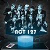 Lampephoto.fr - Lampada Nct Luce Notturna Tattile 3D Kpop, Pop Coreano | Prodotto in Francia, base a scelta, luminosità regolabile, batteria/USB, regalo per ragazze e fan del K-pop
