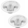 SENRISE 2 Pezzi Filtro per Lavello da Cucina, 7cm/2,8 Pollici in Acciaio Inossidabile Acchiappa Capelli Filtro a Rete Protettore Scarico Bagno per Vasca da Bagno e Doccia (Taglia Media)