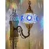 DEMMEX (10 colori) Lampada da parete in mosaico turco marocchino in stile Tiffany, applique da parete, fatta a mano