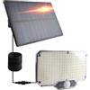 DA LIGHT Split - Lampada solare per esterni e interni, con telecomando, 234 LED, con cavo da 4,5 m e sensore di movimento, 300 lm, 6500 K, 3 modalità, IP65 impermeabile, lampada da parete solare per capannoni