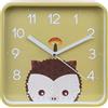 sarcia.eu Orologio da parete analogico, orologio quadrato per bambini 20,2x20,2 cm (Riccio)