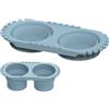 Generic Tazza per la pulizia dei pennelli - Accessori per pittura pieghevoli, risciacquo in silicone per acquerelli, secchio d'acqua, cucito artigianale, strumento portatile per artisti, studenti, insegnanti