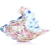 LCCCK - Scultura in vetro soffiato a mano a forma di conchiglia, figurine d'arte in vetro marino, decorazione per stanza in stile spiaggia, statue decorative in conchiglia rosa, decorazione per