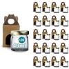 Espirito Rebelde Set 20 Barattoli di Vetro 40 ml con Coperchio + 20 Scatole con Finestra - Mini Vasetti per Marmellata, Miele e Conserve | Bomboniera | Espirito Rebelde