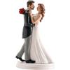 dekora - Decorazione per Torte di Matrimonio - 20 cm - Statuine Sposi per torta Nuziale - Cake topper Matrimonio in Resina con Base adatta al contatto alimentare
