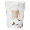 M&SENSE Candela Profumata Grandi 990g Santal Premium, 3 Stoppini 150H Dura, Naturali Cera di Soia Non Tossico Candele, Marmo Vetro Room Decor, Regalo di Lusso per Donne/Compleanni/Natale