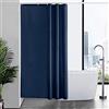 Furlinic Tende Doccia Anti-Muffa Tessuto in Poliestere Blu Navy Tende Doccia Angolare Impermeabile Lavabile Tenda Vasca da Bagno con 8 Ganci Tenda doccia 120x200cm.