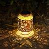 Yizhet Lanterna Solare da Esterno, Lampada Solare Decorativa da Giardino | Perlume in Metallo, Illuminazione 10 a 14 Ore, Bianco Caldo, Impermeabili IP65 per Tavolo Prato Balcone, Motivo Colibrì