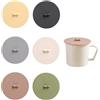 Luxvara 6 Pezzi Coperchi in Silicone per Tazze,10cm Copri Bicchiere Riutilizzabili Anti Polvere,Coperchi per Tazza da Caffè,Bicchiere del Vino,Boccale da Birra,Tazza da Tè,Coperture per Tazze e Bicchieri