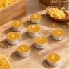 XRVRILE 24 Pezzi Lumini Candele In Cera D'Api Naturale, Tea Light Senza Profumo